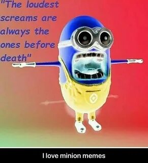 The loudest screams are always the I love minion memes - I l