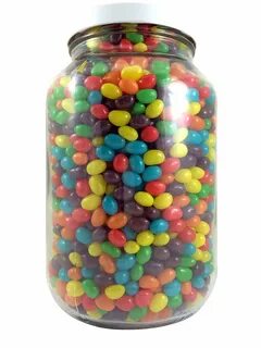 number of jelly beans in a jar.