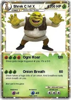 Pokémon Shrek C lvl X 6 6 - Ogre Roar 1 - My Pokemon Card