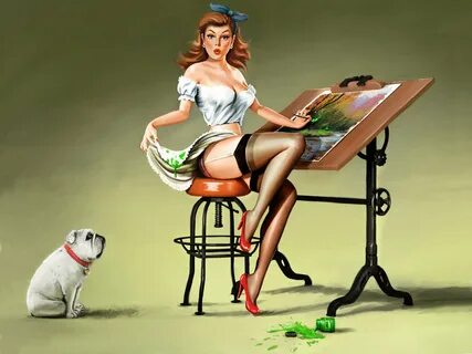 Amello Illustration - Pin-Up