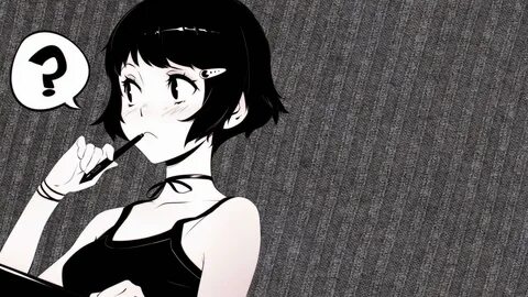Aesthetic Black And White Anime Wallpaper Iphone - Draw-solo