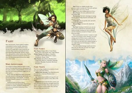 dnd 5e homebrew fae race by poundtown00