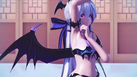 MMD)サ キ ュ バ ス な ハ ク で 桃 源 恋 歌 1440p/60fps 紳 士 向 け / Succubus