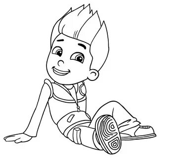 Ryder Paw Patrol Coloring Lesson Kids Coloring Page - Colori