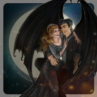 This is Sarah J Maas' characters Feyre and Rhys pictured sor