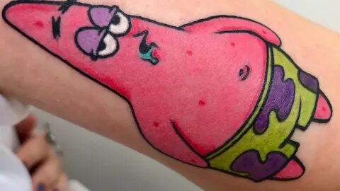 SpongeBob Patrick Star - Tattoo Timelapse - YouTube