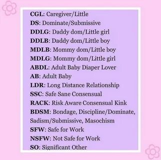 How To Be A Little Ddlg