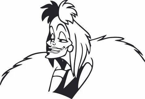 Cruella de Vil Dalmatians Cartoon Characters Decors Wall Sti