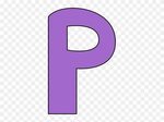 Purple Letter P Clip Art Image Large Purple Capital - Letter