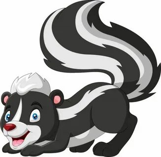 Premium Vector Cartoon funny skunk a smile Funny cartoons, U