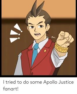 Plaepi I Tried to Do Some Apollo Justice Fanart! Apollo Meme