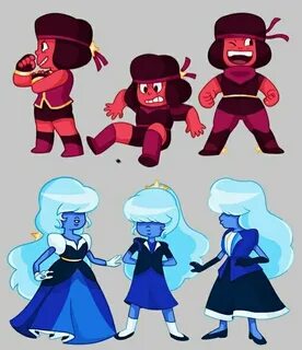 Art by: ? Ruby and Sapphire Steven Universe Sapphire steven 