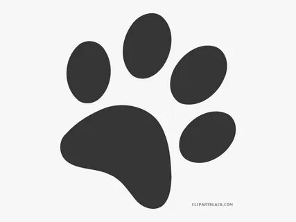 Transparent Paw Print Heart Clipart - Royal Blue Paw Print ,