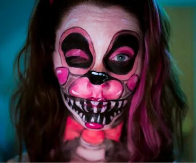 Mangle Face Paint FNAF Fnaf cosplay, Fnaf, Face painting hal