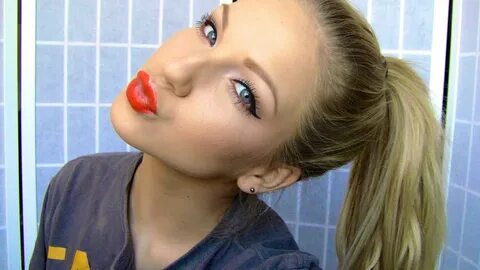 Getting Ready ♡ Winged Liner & POP of orange! - YouTube
