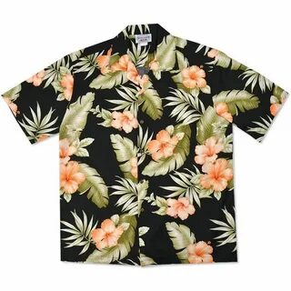 Blueberry hawaiian cotton shirt Black hawaiian shirt, Vintag