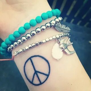 Peace Tattoo Hippie Bracelets 3 Jewelry tattoo, Hippie tatto