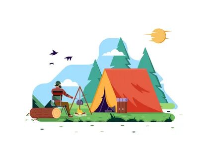 Dribbble - camping-lifestyle.png by Rytis Jonikas
