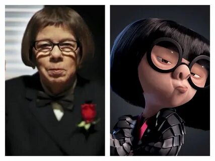 Linda Hunt as Edna Mode No need to get fancy or cute she's p