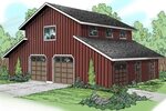Barn Style Garage with Rec Room - 72795DA Architectural Desi