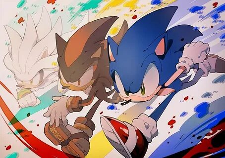 Sonic, Shadow, & Silver Sonic the hedgehog, Sonic, Sonic art