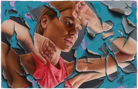 Les portraits féminins fracturés de James Bullough - Dessein