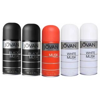 Buy Jovan Musk, 2 White Musk, 2 Black Musk Pack of 5 Deodora