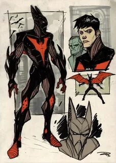 denis medri artworks: Batman Beyond Re-Design Fumetti di bat