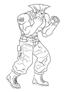 Zangief from Street Fighter Coloring Pages - Coloring Cool