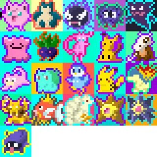 I've started livestreaming 16x16px pokemon pixel art. These 