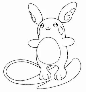 lovely raichu Coloring Page - Anime Coloring Pages