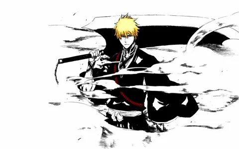 Скачать обои меч, аниме, блич, ichigo, blich разрешение 1440