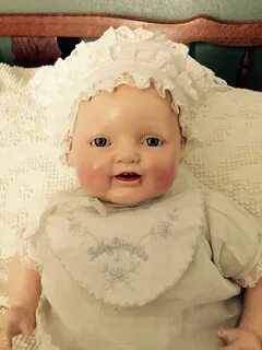 Antique All Original Composition Horsman "Baby Dimples" Doll