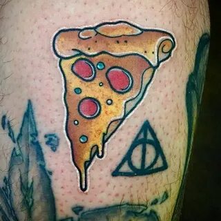 Pizza Tattoo Images & Designs