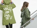 Melania Trump wears "I really don’t care, do u?" jacket - Vo