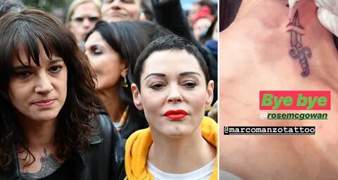 Asia Argento gets vengeance tattoo against Rose McGowan WHO 