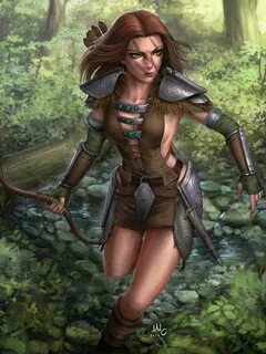 ArtStation - Aela the Huntress - Skyrim, Mirco Cabbia Elder 
