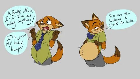 It's called a baby bump, sweetheart! - COMMISSION by Knife_S
