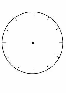 Blank Clock Face Template Printable Blank clock faces, Blank