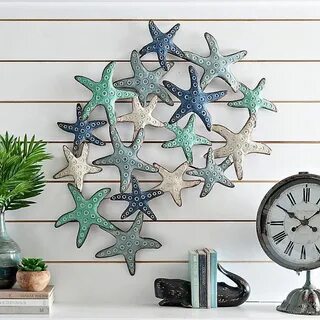 Distressed Starfish Metal Wall Plaque Kirklands Starfish wal