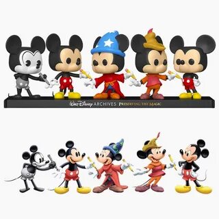 Funko Pop Disney Archives Mickey Mouse 5 Pack Amazon Exclusi