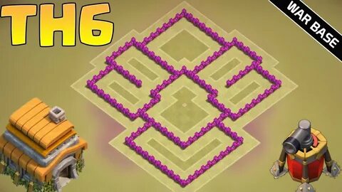 TH6 War Base 2017 With 2 Air Defenses - Anti Everything CoC 