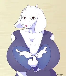 toriel, undertale, boss monster, breasts, female, horns, huge breasts, jumj...