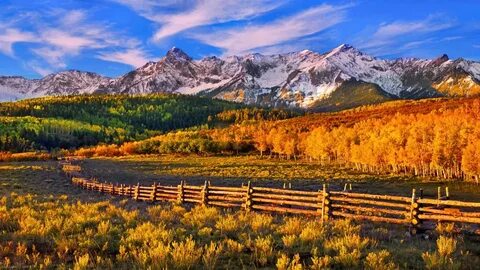 nature, Landscapes, Mountains, Fence, Autumn Wallpapers HD /