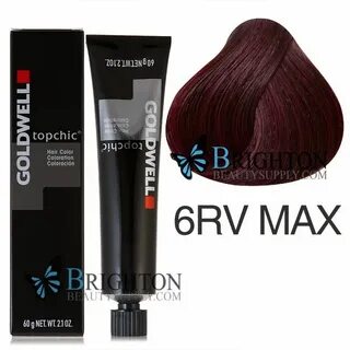 Goldwell Topchic Hair Color Tube 2.1 oz 6RV Max Stunning Pur