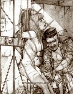 3rd world prisons (Bdsm art by Hines) - BDSM comics and BDSM
