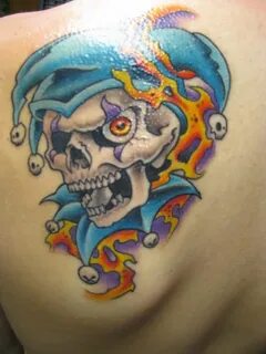 Jester Skull tattoo