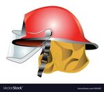 Fire helmet Royalty Free Vector Image - VectorStock