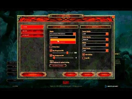 How to Play in Windowed Mode Diablo 3 - YouTube
