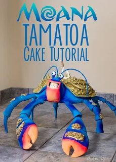 how to make this huge Tamatoa cake from Disney's Moana - vid